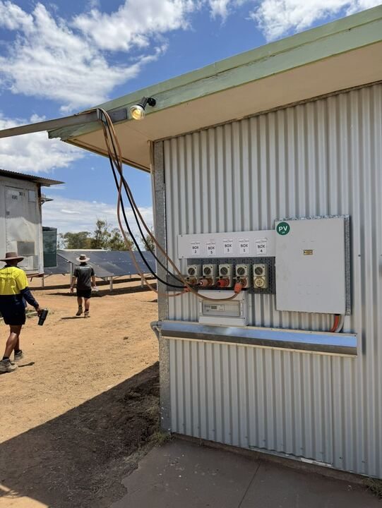 Ground-mount solar array installation