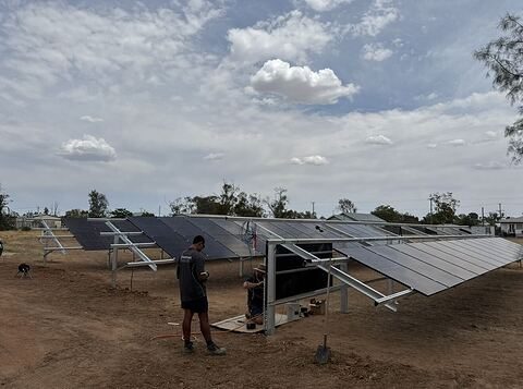 Large-scale solar array