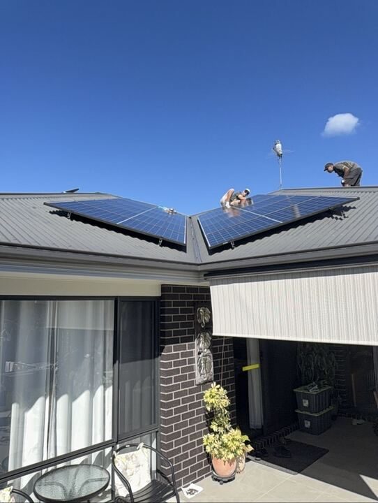 Completed residential solar install